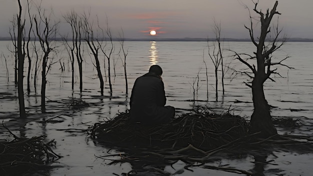 La contemplation du crépuscule