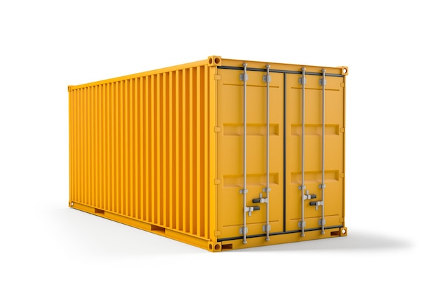 Conteneur cargo jaune