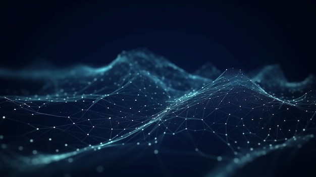 Contexte abstrait du concept de cybersécurité