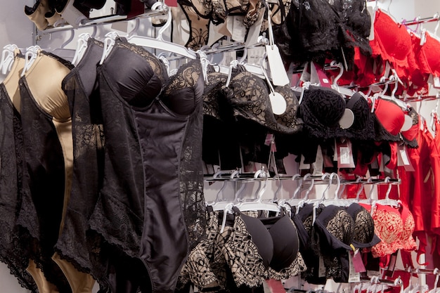 Contexte avec la boutique de lingerie