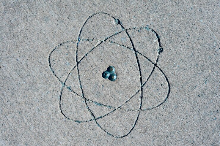 Photo contexte du concept de connaissances atomic simbol