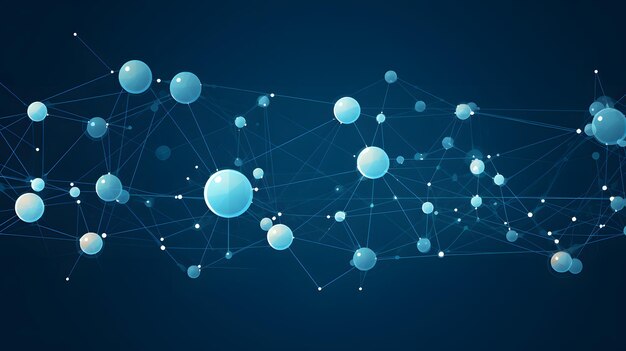 Un contexte fascinant de sphères numériques interconnectées