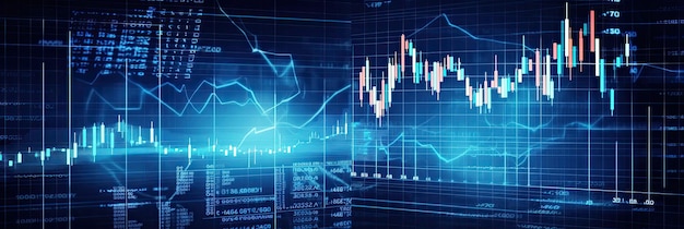 Contexte de la finance économique de la bourse et de la finance AI générative