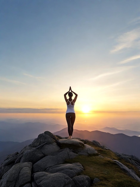 Photo le contexte de la journée internationale du yoga