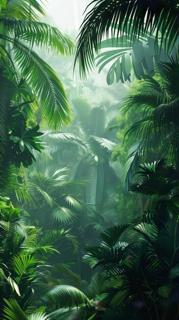 Photo le contexte de la jungle tropicale