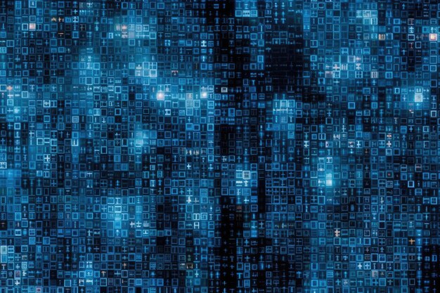 Contexte des zéros binaires et des uns utilisés dans les technologies numériques