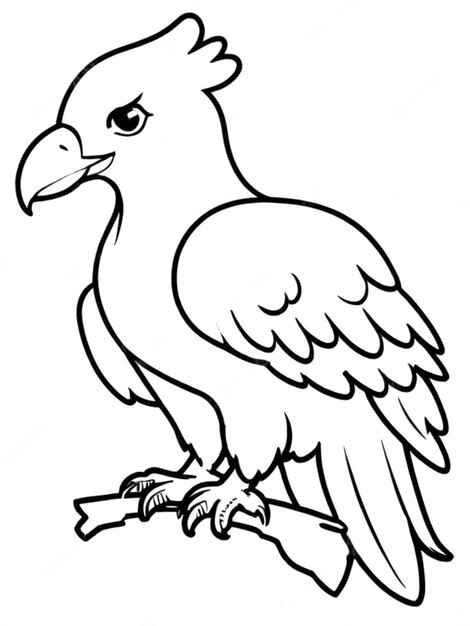 le contour d'un aigle