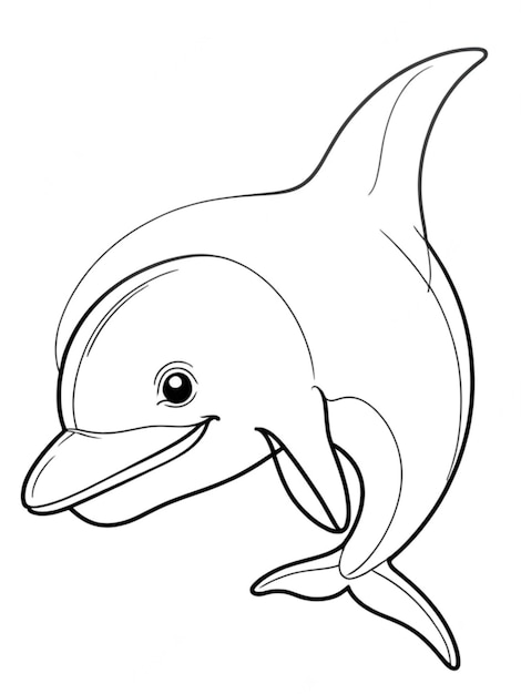le contour d'un dauphin