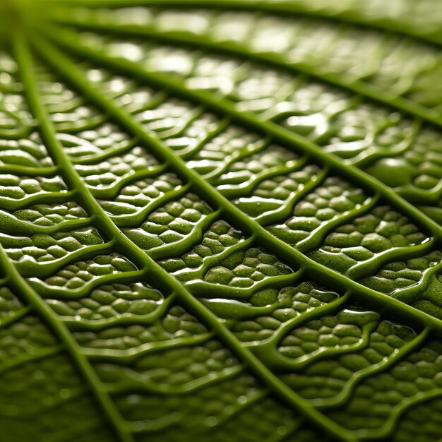 Photo le contour organique de la feuille de camomille de près