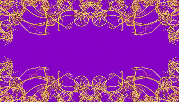 Contour violet et or design de luxe décoration de papier peint de fond