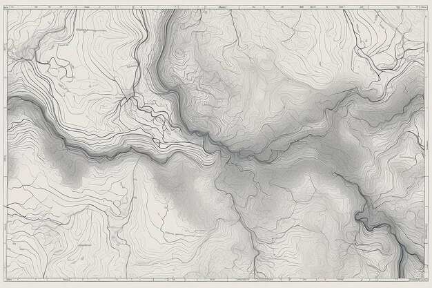Photo contours topographiques de la carte illustration du stock