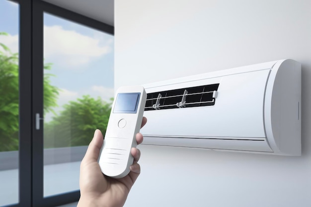 contrôle de la température de la climatisation avec refroidissement télécommandé