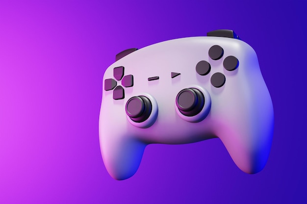 Le contrôleur de jeu sur l'illustration 3D