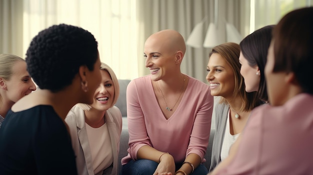 Conversations courageuses Un combattant chauve du cancer trouve sa force dans un groupe de soutien