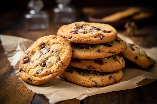 les cookies aux pépites de chocolat