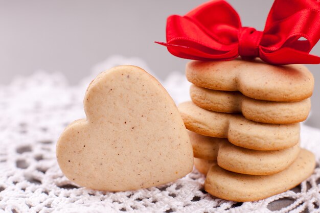 Photo cookies en forme de coeur