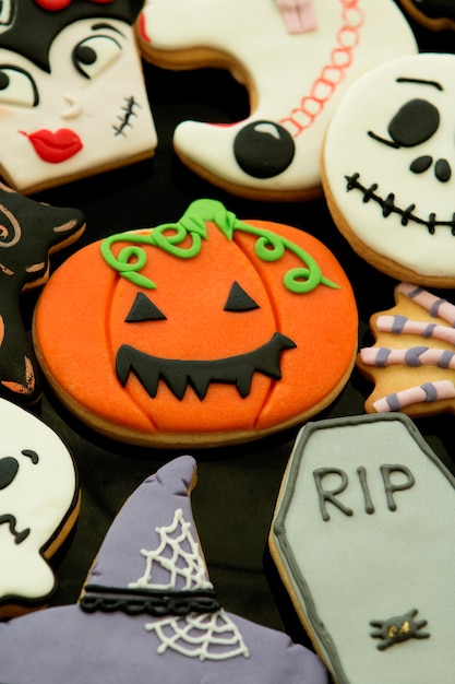 Cookies d&#39;Halloween de différentes formes