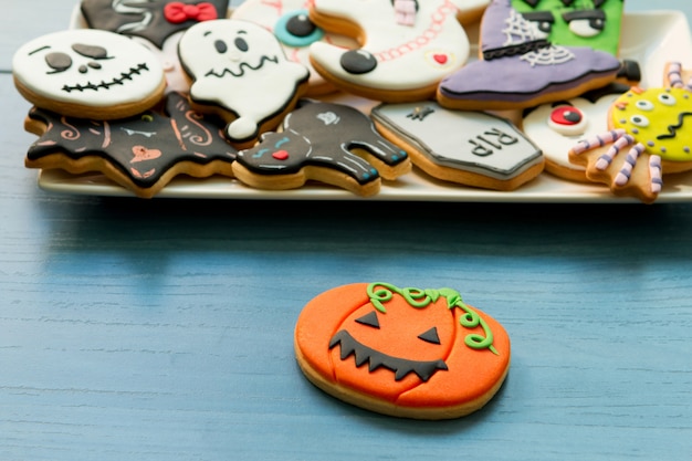 Cookies d&#39;Halloween de différentes formes