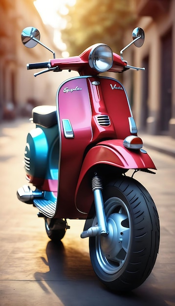 Cool moto en plein air art Vespa Wallpaper