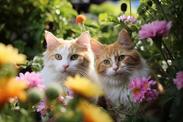 Des copains en fleurs Une aventure à moustaches dans le jardin d'été