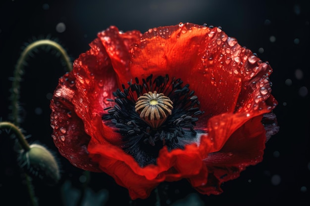 Coquelicot généré par l'IA