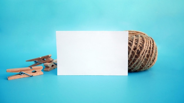 Un coquillage et une coquille sur fond bleu