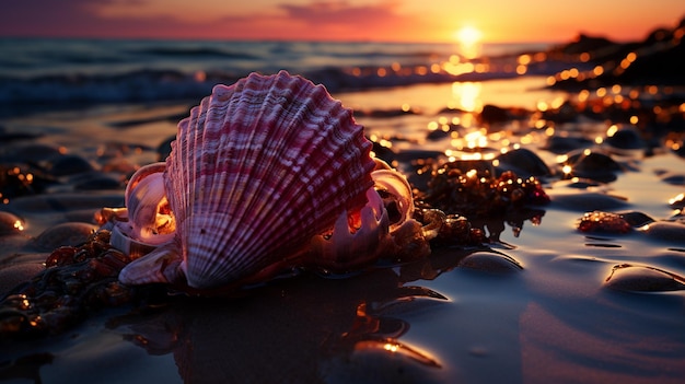 coquillage sur la plage