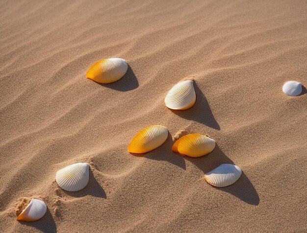 coquillages sur la plage