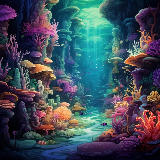Coral Caverns Un monde souterrain fascinant au sein des récifs coralliens