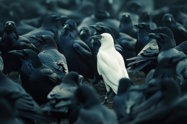 Le corbeau blanc au milieu des corbeaux noirs étant un concept différent de l'IA générative