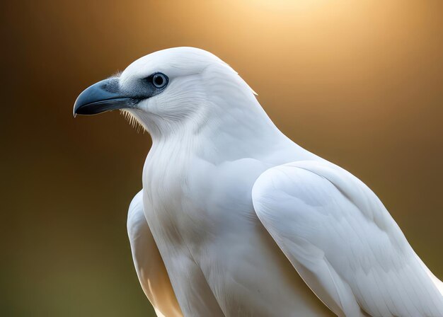 Photo le corbeau blanc une rareté une caractéristique