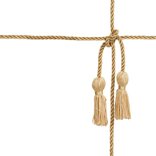 Une corde d'or avec un tassel