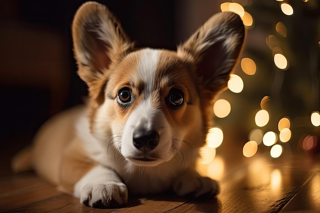 Corgi chiots chiens Generative AI