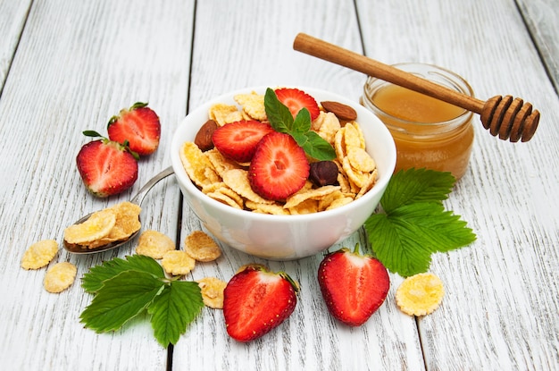 Cornflakes aux fraises