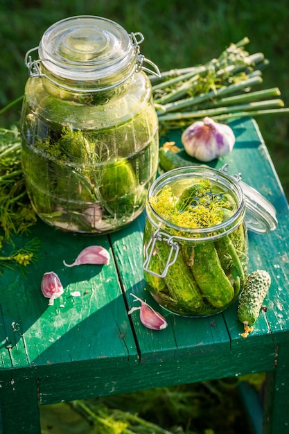 Cornichons aux ingrédients frais