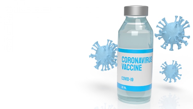 Le Coronavirus Vaccin Pour Le Rendu 3d De Contenu Médical.