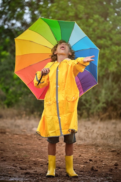 Bottes de pluie jaune garçon