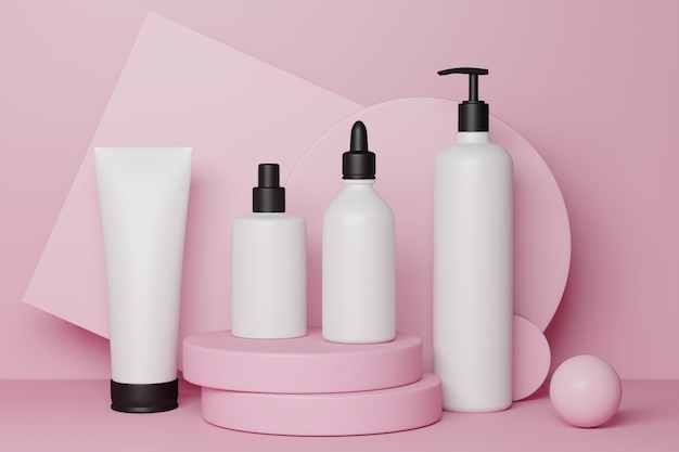 cosmétique d'illustration 3D