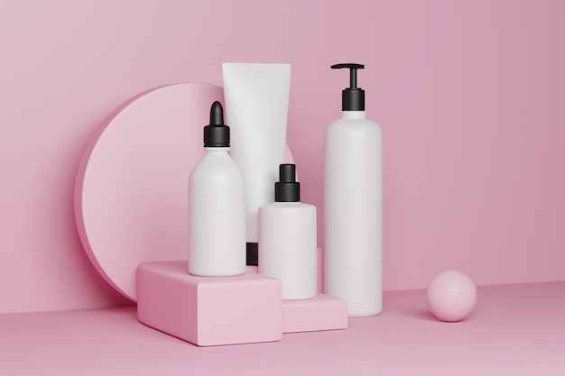 cosmétique d'illustration 3D