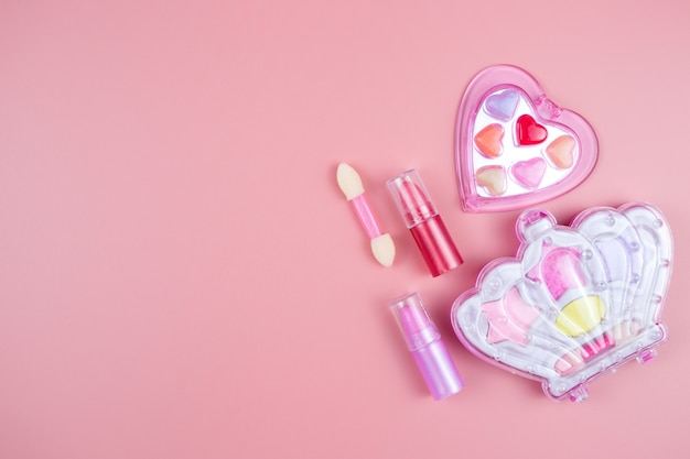 Cosmétiques pour les petites filles bébé rouge à lèvres ombre à paupières brillant à lèvres