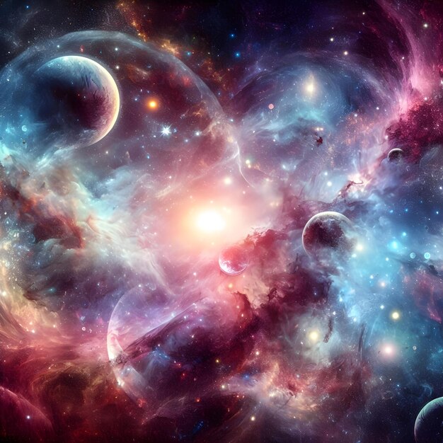 Cosmic Abstract, un univers d'étoiles et de planètes