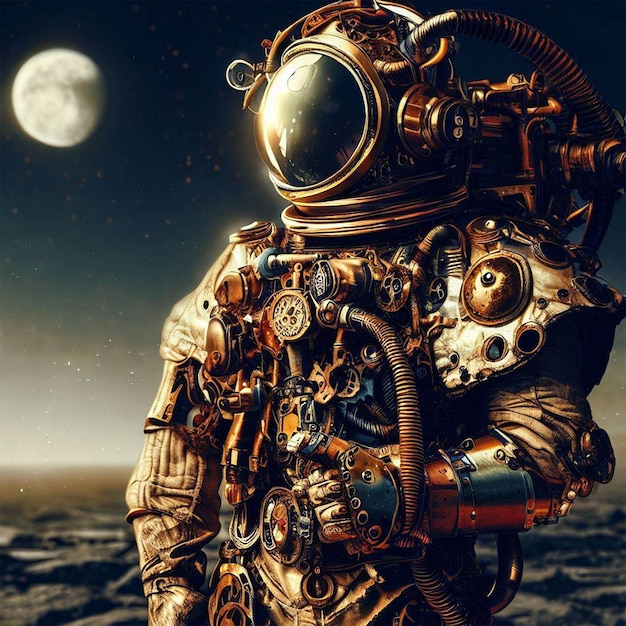 Costume d'astronaute Steampunk