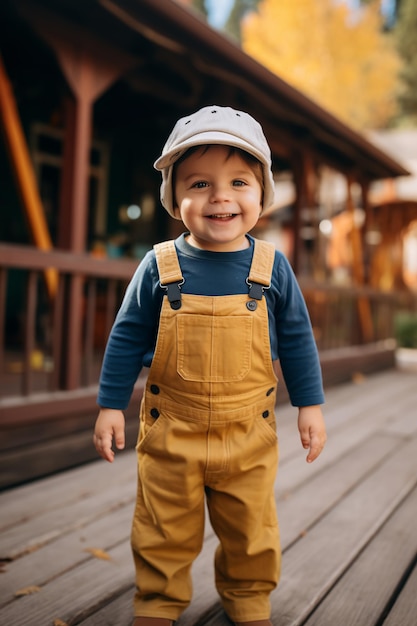 Photo costume d'automne neutre pour les enfants