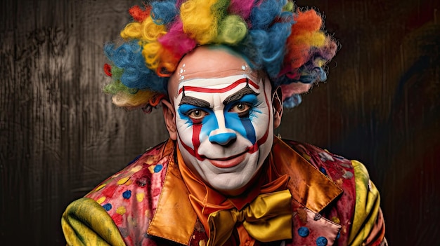 Le costume du clown du carnaval