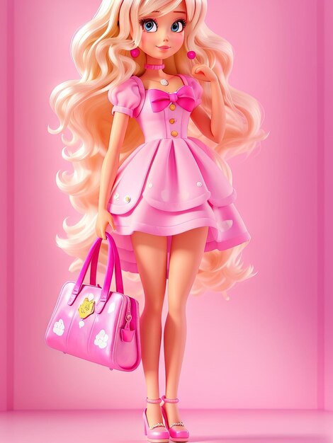 Costume d'été à la mode pour la poupée Barbie