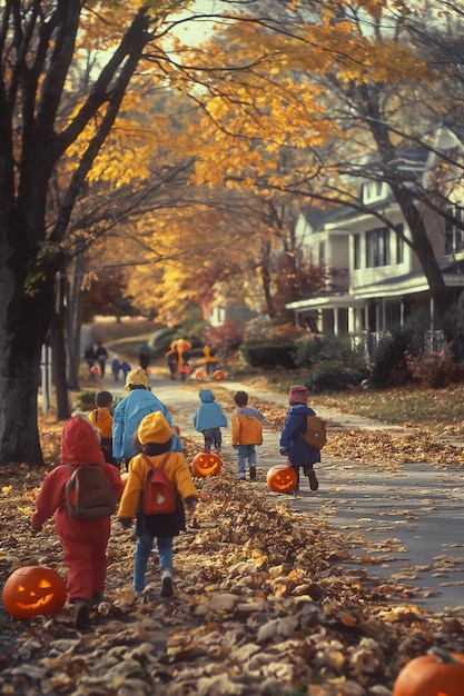 Costumes pour enfants TrickorTreat Automne Lanternes de banlieue