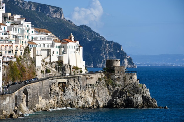 Photo côte d'amalfi en été