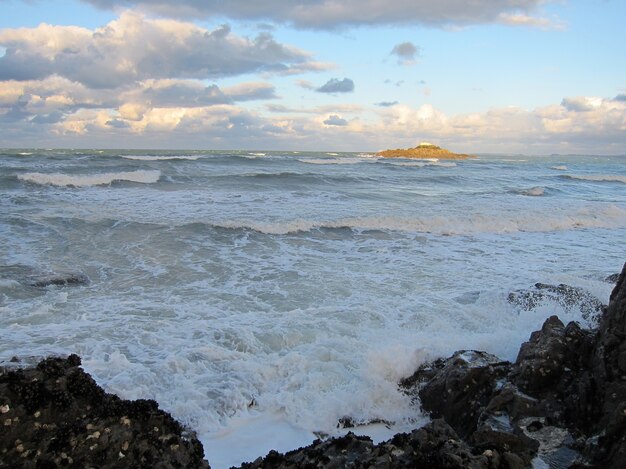 Photo la côte bretonne à plérin