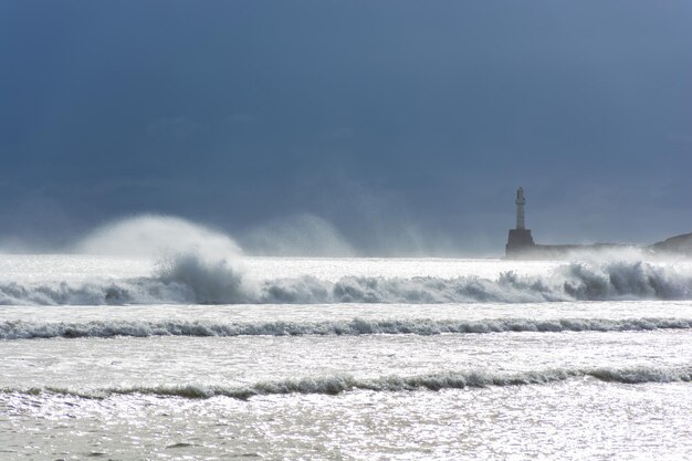 Côte écossaise de la mer du Nord magnifique paysage marin