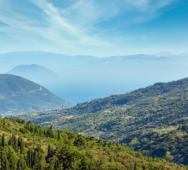 Côte d'été de Lefkada Grèce